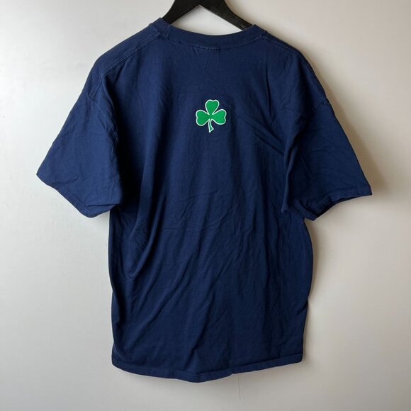 Fighting Irish T Shirt Vintage Y2K Adult Blue Large L Graphic Tee - Picture 3 of 12